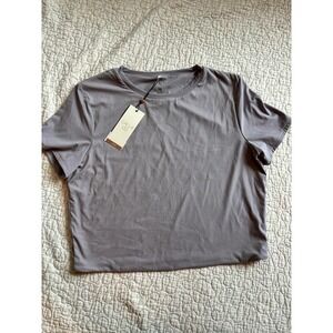 Calia Inspire Lite Short Sleeve Top‎ Purple Gray Size XXL